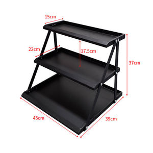 Estante pequeño trapezoidal de metal para supermercado, exhibición multicapa de Servicio Ligero para Snack Gum, tienda de conveniencia, estante de almacenamiento para <span class=keywords><strong>cajero</strong></span> - Product Image 2