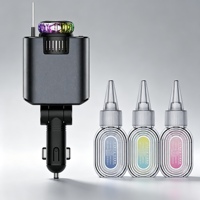 Diffuseur d'arômes et désodorisant de voiture électrique en alliage d'aluminium écologique, type rétractable, charge rapide Type-C PD 3.0