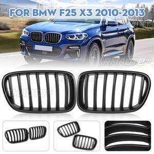 1 Par de Rejillas Delanteras Negras Mate/Brillantes Color M para BMW X3 F25 2011 2012 2013, Reemplazo de Rejillas Delanteras de Parachoques de Carreras - Product Image 1