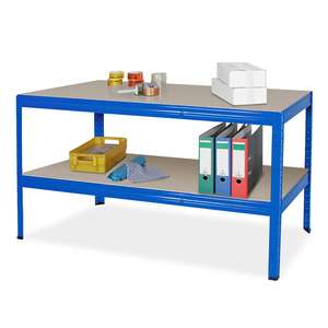 Arbeitstisch Mit Fachboden, BxTxH 1500x600x900 Mm, Tragkraft Je Boden 350 kg - Product Image 2