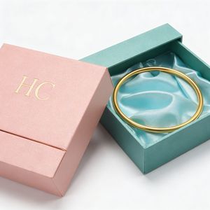 Caja de Pulseras Tipo Boutique, Color Personalizado, Caja de Regalo Rígida con Cajón para Joyería, Inserto de Satén, Estampado en Relieve, Logotipo Personalizado, Precio de Fábrica al por Mayor - Product Image 3