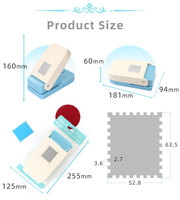 Perforatrice et découpeuse d'angle en plastique YUNMEI pour scrapbooking, cadres photo, cartes et outils d'artisanat DIY