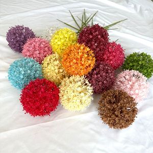 Boules de fleurs artificielles en plastique faites à la main, type chrysanthème, oignon, <span class=keywords><strong>bulbe</strong></span> d'allium, boules d'oignon individuelles - Product Image 2