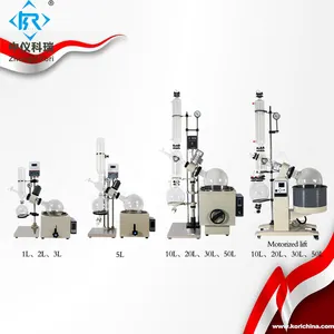 Peralatan Penyulingan Vakum Evaporasi Laboratorium Evaporator Putar Ekonomi untuk Kristalisasi