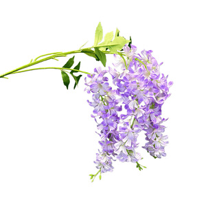 Flores Artificiales de Glicinia Colgantes de Fábrica, Ramas Individuales de 3 Cabezas con Pétalos de Seda y Algodón para Hogar y Hotel - Product Image 5