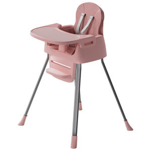 <span class=keywords><strong>Chaise</strong></span> haute pour bébé en plastique simple pliable réglable sécurité petit tabouret multifonctionnel siège de repas pour bébé en croissance - Product Image 5