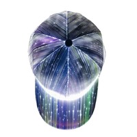 Cappellino da Baseball a 6 Pannelli Personalizzato con Luci LED, Cappello Sportivo di Alta Qualità Colorato per Feste Hip Hop