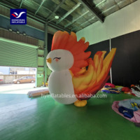 Modèle gonflable de bête de flamme à grande échelle