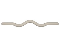 Barre de musculation en silicone de 25 lb, barre ondulée ergonomique pour femmes, entraînement à domicile et Pilates