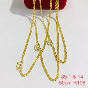 Xuping Дубай золотые украшения конструкций 24k вышитое бисером ожерелье ювелирных изделий для женщин, Дубай, новые золотые цепочки дизайн