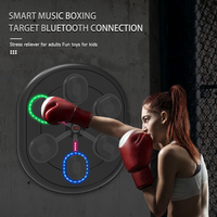 Machine de boxe musicale intelligente murale avec cible électronique et lumières LED pour l'entraînement de fitness à domicile