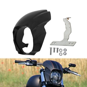 Xe máy Đèn pha fairing Bìa kính chắn gió phía trước màu đen sống động cho <span class=keywords><strong>Harley</strong></span> Softail Breakout 2018-2023 - Product Image 6