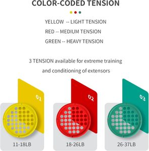 Anelli per Esercizi delle Dita in Acciaio e Gel di Silice di Alta Qualità, 7 Pollici, per Migliorare la Forza di Tensione delle Dita, del Polso e del Braccio - Product Image 2
