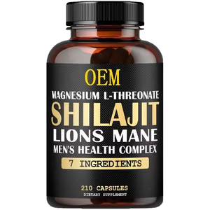 Cápsulas <span class=keywords><strong>de</strong></span> Shilajit <span class=keywords><strong>de</strong></span> Marca Privada con Ashwagandha para la Salud Masculina, Suplemento para el Apoyo Inmunológico y la Gestión <span class=keywords><strong>de</strong></span> la Energía, el Mejor Potenciador - Product Image 1