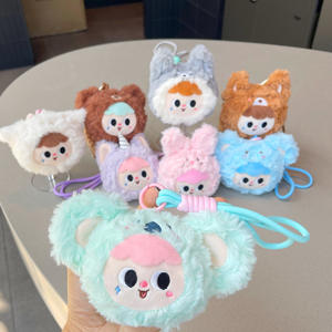 Ruun nouveau dessin animé Fruit Animal Série En Peluche Pendentif mignon mini ours sac décor filles cadeaux mini peluche poupée porte-clés Aveugle Boîte Jouets - Product Image 3