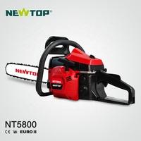 Tronçonneuse à Essence Professionnelle 2 Temps Démarrage Facile 5800, Machine de Coupe de Bois 58cc