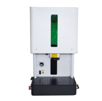 Mesin Pemotong dan Penanda Laser Serat 50w dengan Kotak Logam Tertutup