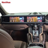 NaviHua Écran double 12,3 pouces pour Porsche Cayenne 2011-2017, autoradio multimédia Android, Carplay, navigation, divertissement, unité centrale