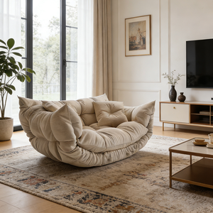 Poltrona Lounge Oversize Comoda, Reclinabile Imbottita per Camera da Letto, Divano Ergonomico per Lettura e Relax, Seduta Morbida per <span class=keywords><strong>Arredamento</strong></span> Casa - Product Image 4