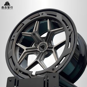 Jantes forgées 2 pièces super concaves et baril en fibre de carbone pour Tesla Mercedes |   Jantes forgées multi-branches, tailles 18-20 - Product Image 1
