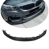 Lèvre de pare-chocs avant en fibre de carbone véritable de style GT4 de haute qualité, séparateur avant inférieur pour BMW M3 F80 M4 F82