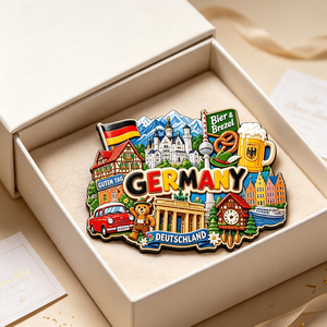 Zhejiang Holz-Kühlschrankmagnet Neuschwanstein <span class=keywords><strong>Schloss</strong></span> Berlin Deutschland Wahrzeichen Touristen-Souvenir Hochzeits-Reisegeschenk - Product Image 3