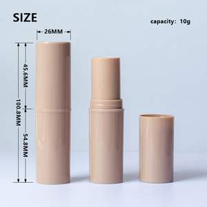 Pastel Pink Light Brown 8g/10g Tubos de plástico vacíos para perfume sólido Corrector de contorno Blush Stick Envase cosmético - Product Image 3