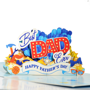 Modern 3D Pop Happy Father's Day Greeting <b>Card</b> Personalized Gift for Dad Handmade Paper Craft The3dcards Digital Printing - Product Image 2