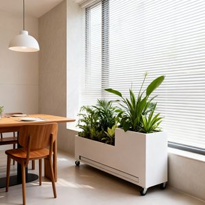 Set di Fioriere in Acciaio per Esterni, Fioriere Mobili a Più Livelli per Balconi e Giardini Domestici - Product Image 3