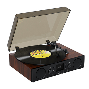 <span class=keywords><strong>Amplificador</strong></span> Retro Estéreo con Sonido Envolvente, Gramófono Vintage con Altavoz Incorporado, Pantalla LED <span class=keywords><strong>y</strong></span> <span class=keywords><strong>Tocadiscos</strong></span> de 3 Velocidades - Product Image 6