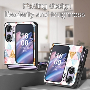 <span class=keywords><strong>2022</strong></span> el más <span class=keywords><strong>nuevo</strong></span> impreso colorido suave TPU de cuero duro PC plegable del teléfono móvil caso para OPPO encuentra N2 Flip Fold4 3 - Product Image 4