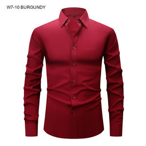 Chemise <span class=keywords><strong>blanche</strong></span> professionnelle pour homme, <span class=keywords><strong>veste</strong></span>, pull, t-shirt à manches longues, coupe slim, couleur unie avec col polo - Product Image 5