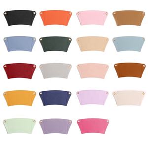 レザーコーヒーカップスリーブハンドル付きおしゃれなアクリルチェーンストラップティーカップ用 - Product Image 2