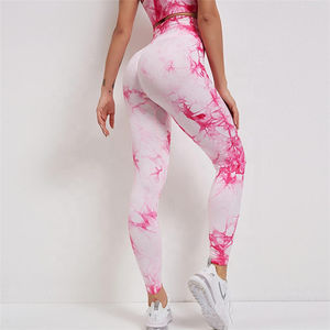 Alta qualità consegna veloce Scrunch Butt Tie Dye Leggings da palestra donne Sexy Activewear sport Yoga Wear pantaloni da allenamento Fitness - Product Image 3