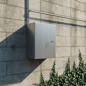 Scatola Elettrica in Acciaio Inox 304 IP66 da Parete per Esterni con Cerniere Bloccabili Finitura Spazzolata - Product Image 2