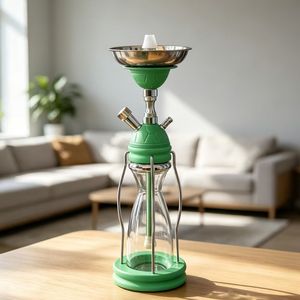 Narguile de madera grande y de alta calidad, con cachimba de cristal europea, la mejor calidad, juego de shisha de lujo con humo suave. - Product Image 4