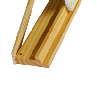 Ensemble de jeu de Mahjong américain classique en bois massif de 19 pouces personnalisé avec support et pousseur