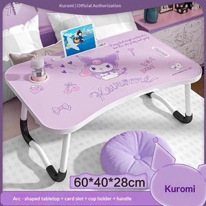 Mesa Plegable Pequeña de Acero Inoxidable con Licencia Oficial de <span class=keywords><strong>Kuromi</strong></span>, Soporte para Portátil para Dormitorio, Hogar, Ventanal, Sillón, o para Niños - Product Image 6