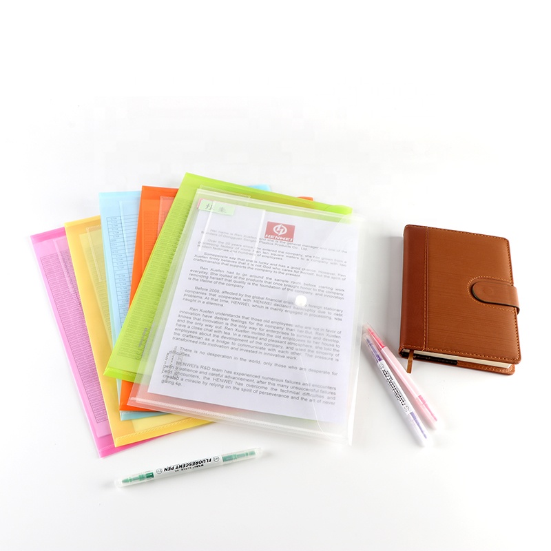 Офисная Пластиковая Сумка для документов размера A4 радужного цвета, школьные товары