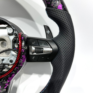 Volant en fibre de carbone pour BMW E90 E92 F35 F10 F80 F20 F30 F22 F31 F32 F33 F36 M3 M4 M5 Série M - Product Image 2