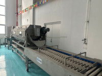 Aanpasbare 1000kg/uur SUS304 salade- en groenteverwerkingslijn was-, snij- en droogmachine voor verse voedselverwerkingsfabrieken
