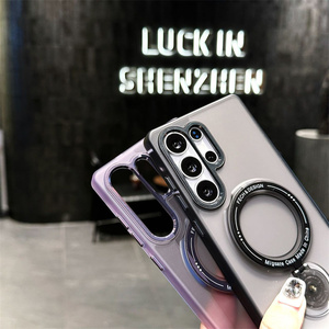 Nueva <span class=keywords><strong>Funda</strong></span> Magnética de Alta Calidad <span class=keywords><strong>para</strong></span> Teléfono Android con Anillo de Soporte de 360 Grados y Acabado Mate de 7.3 Pulgadas <span class=keywords><strong>para</strong></span> <span class=keywords><strong>Samsung</strong></span> S25 S24 S23 <span class=keywords><strong>S22</strong></span> S21 <span class=keywords><strong>Ultra</strong></span> Plus Edge - Product Image 2