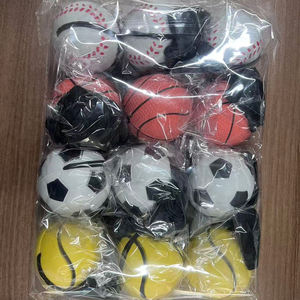 Fabrika doğrudan 6CM bilek elastik top kauçuk köpük stres topu spor çocuklar için kabarık topları - Product Image 5