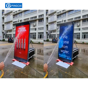 P4 poste de luz de calle al aire libre pantalla LED Pantalla de carretera tablero de publicidad poste de luz solar pantalla de visualización LED - Product Image 3