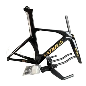 T1000 UD TT Disc Carbon Frames Triathlon Bike Frame S M L Bicycle Frameset with Handlebar Stem Ship By DPD UPS For EU