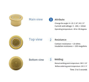 ตัวเรือนทองเหลืองแบบ Angle Trigger เปิดตามปกติ สวิตช์เซ็นเซอร์ตรวจจับการเอียง 360 องศา - Product Image 5