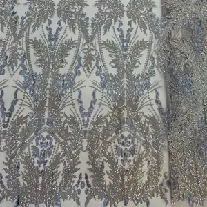 优质印度棉布批发婚礼用刺绣花边面料