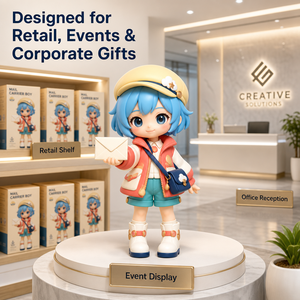 ตุ๊กตาเด็กชายไปรษณีย์แบบกำหนดเอง ของเล่นไวนิลอาร์ต รับผลิตแบบ OEM ODM ของสะสม แอคชั่นฟิกเกอร์ รูปปั้น - Product Image 1