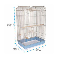 Pinsons d'oiseaux, canaris, perruches, calopsittes Cage de toit d'oiseaux