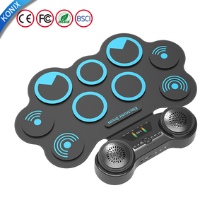 Giá rẻ MANTA đặc biệt trống đặt kỹ thuật số Roll-up <span class=keywords><strong>Midi</strong></span> Bộ gõ bàn đạp cụ miếng đệm được xây dựng trong loa stereo 9 silicon trống - Product Image 5